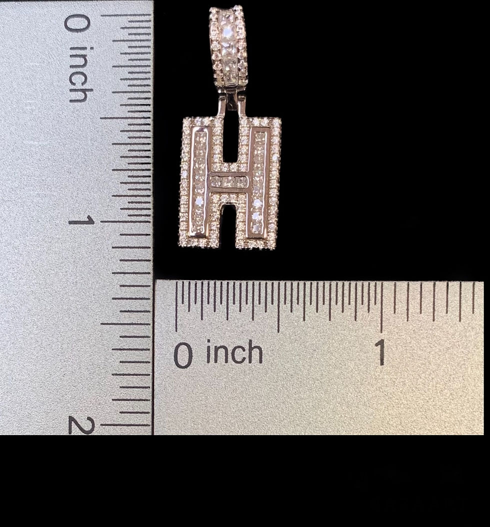Thumbnail: H Letter Pendant Silver