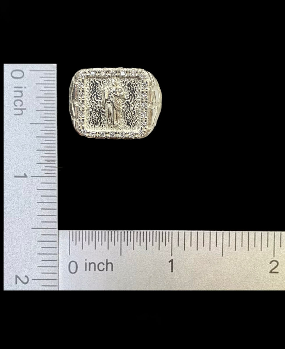 Miniatura: Saint Jude Nugget Style Ring Silver