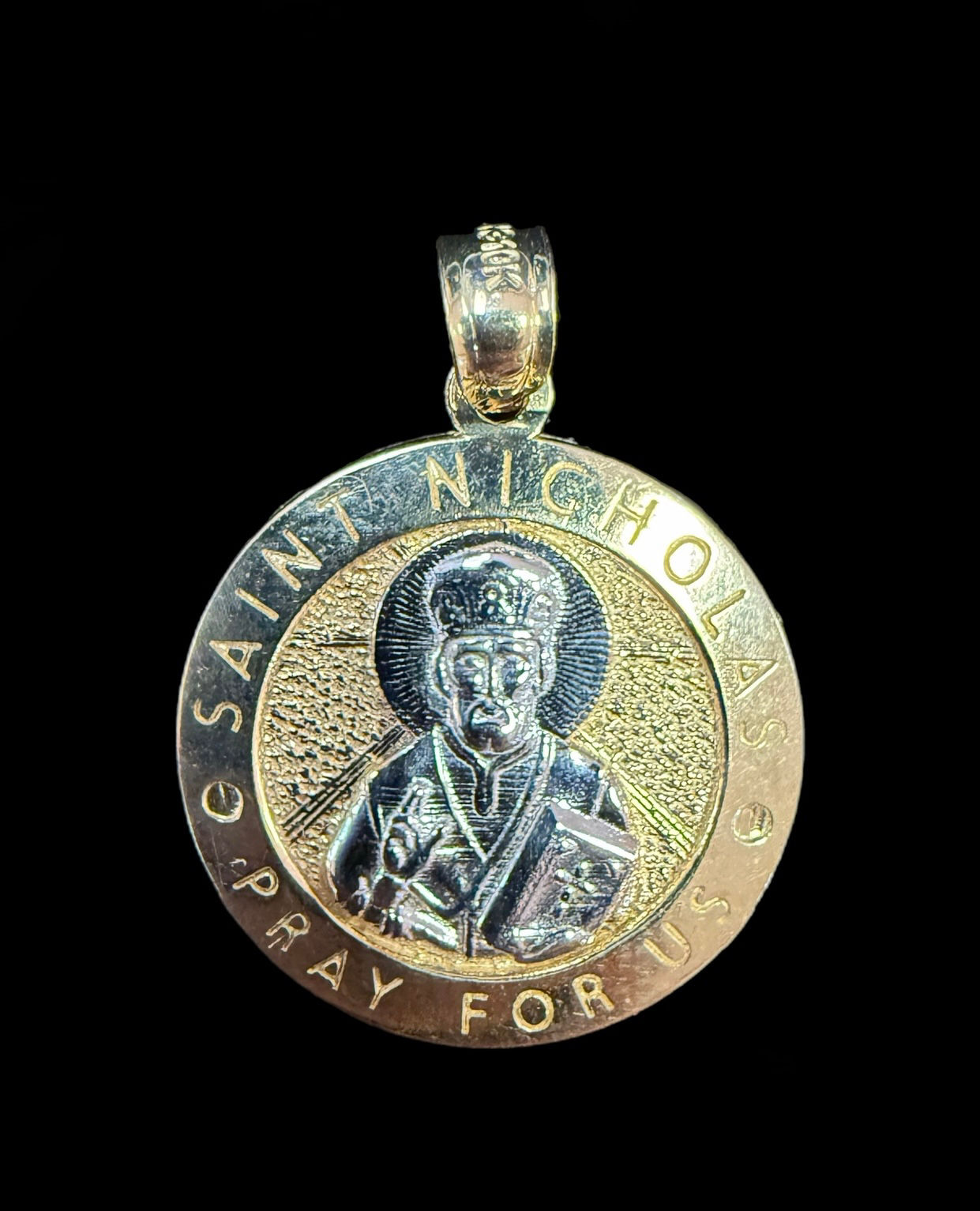 Saint Nicholas Pendant Gold 10k