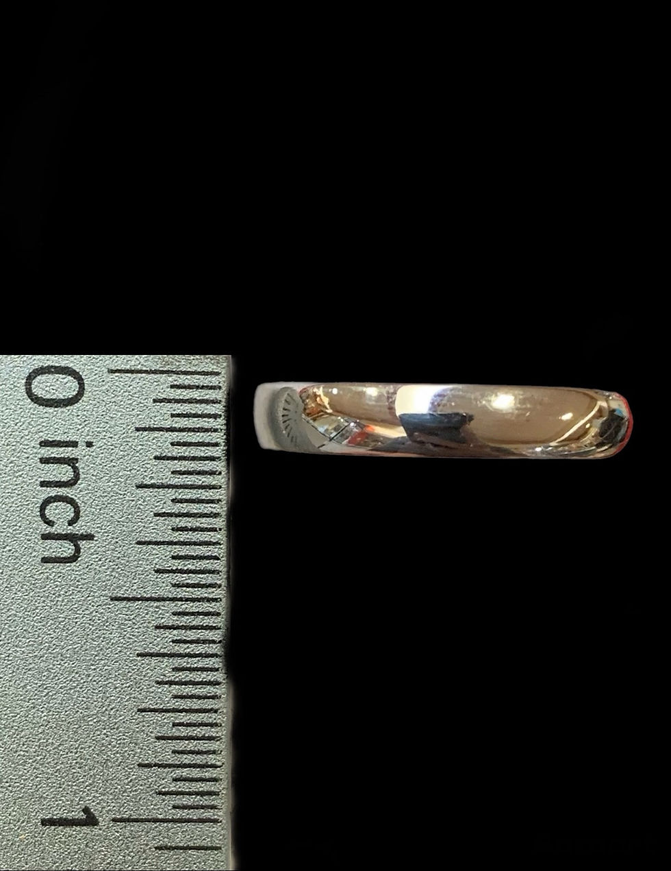Thumbnail: 4 mm White Gold Ring Gold 10k