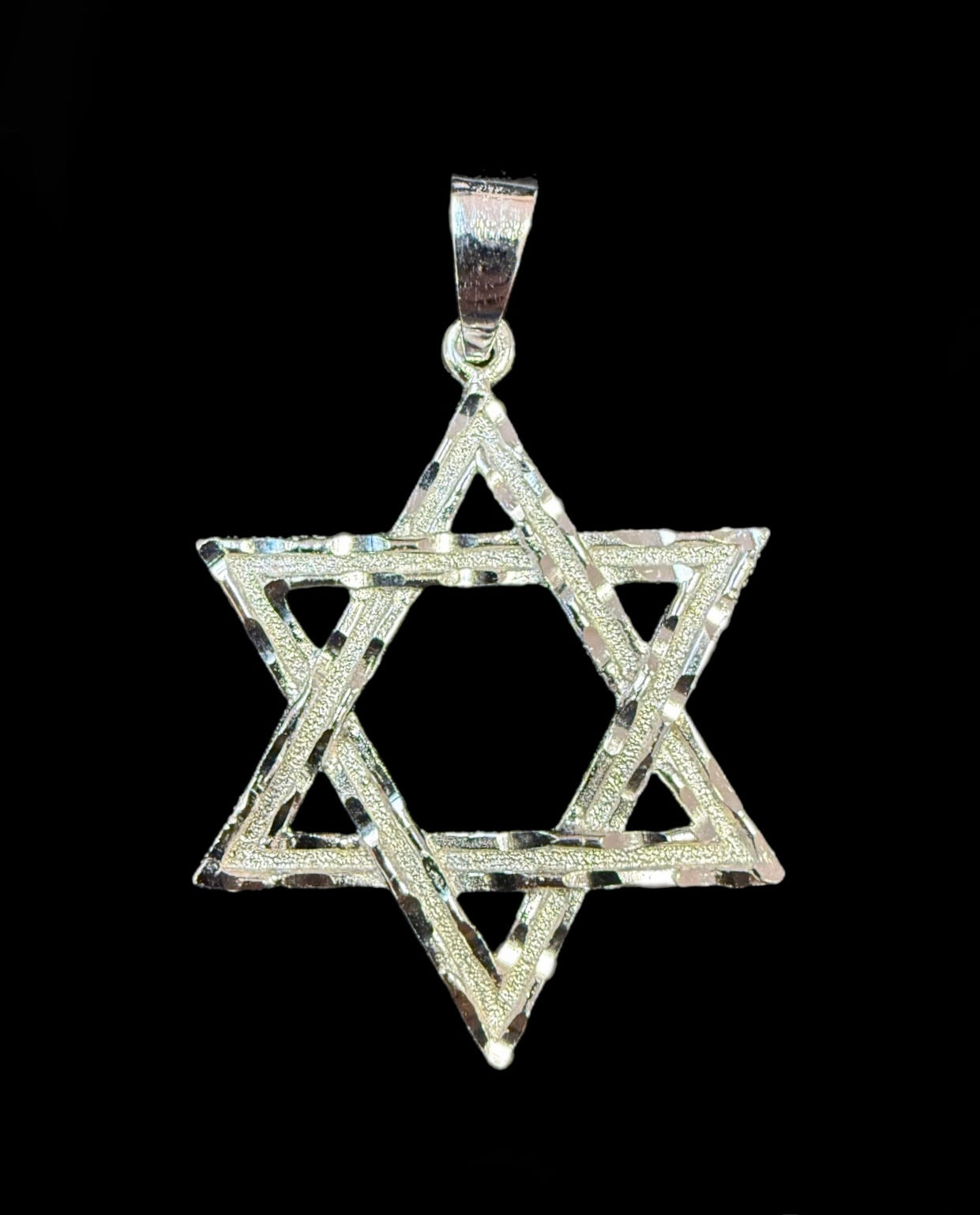 Jewish Star of David Pendant Silver