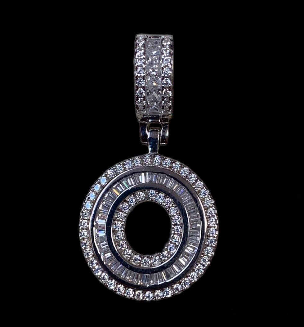O Letter Pendant Silver