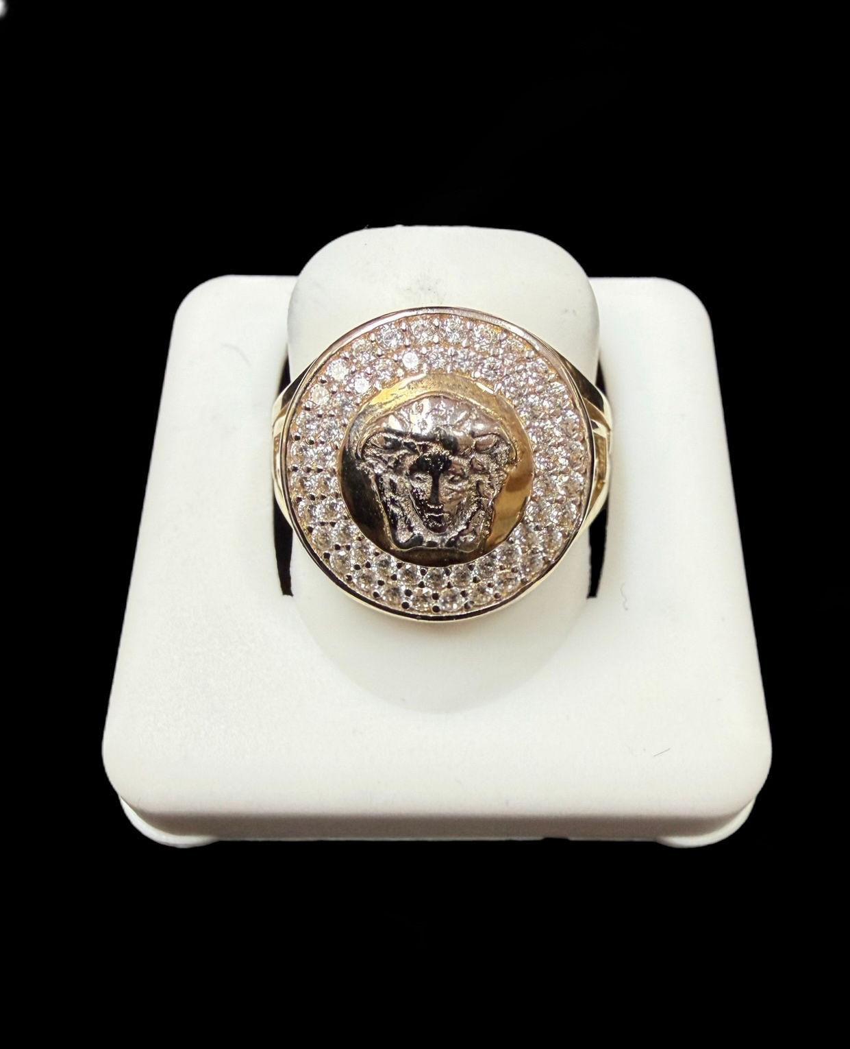 Medusa Head Ring Gold 10k