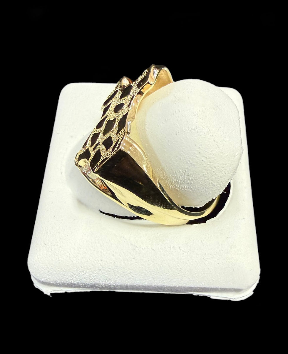 Thumbnail: Texas Nugget Ring Gold 10k