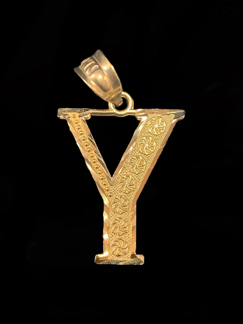 Y Letter Pendants Gold 10k