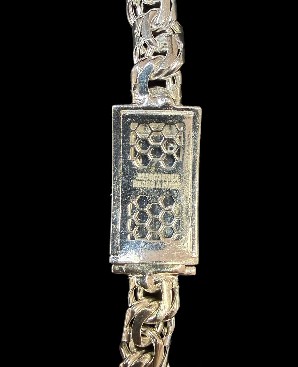 Thumbnail: 8 mm Versace Style Chino link Chain Silver