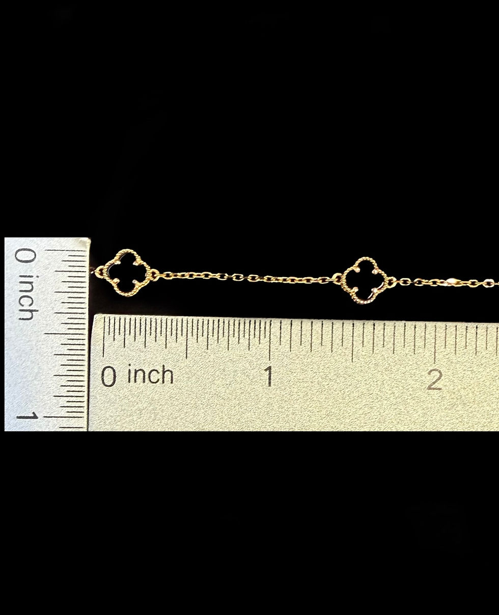 Miniatura: 1 mm Black Clover Motif Chain Gold 10k