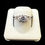 Thumbnail: White Stone Engagement Ring Silver