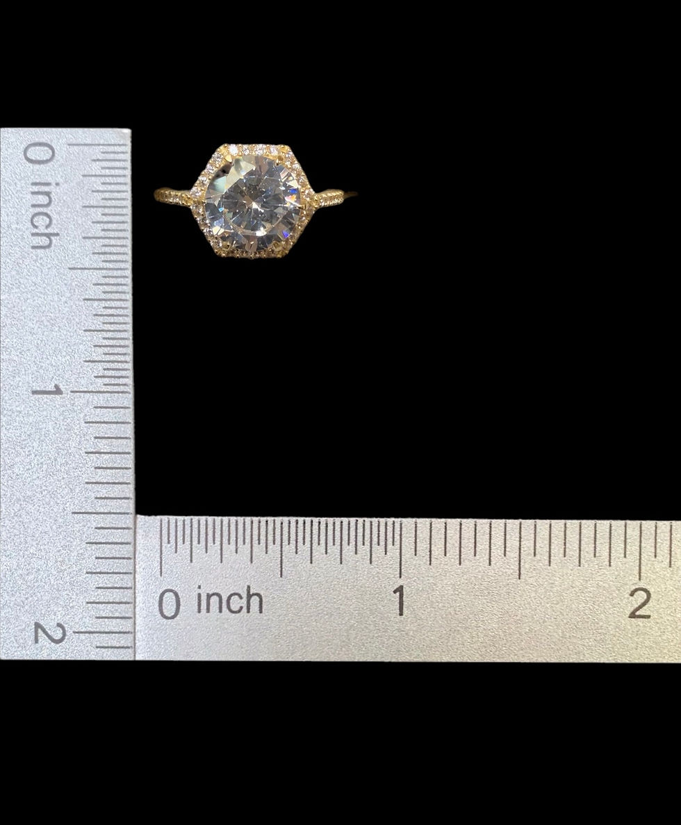 Miniatura: Engagement ring 1 Single with multi Stone Ring Gold 10k
