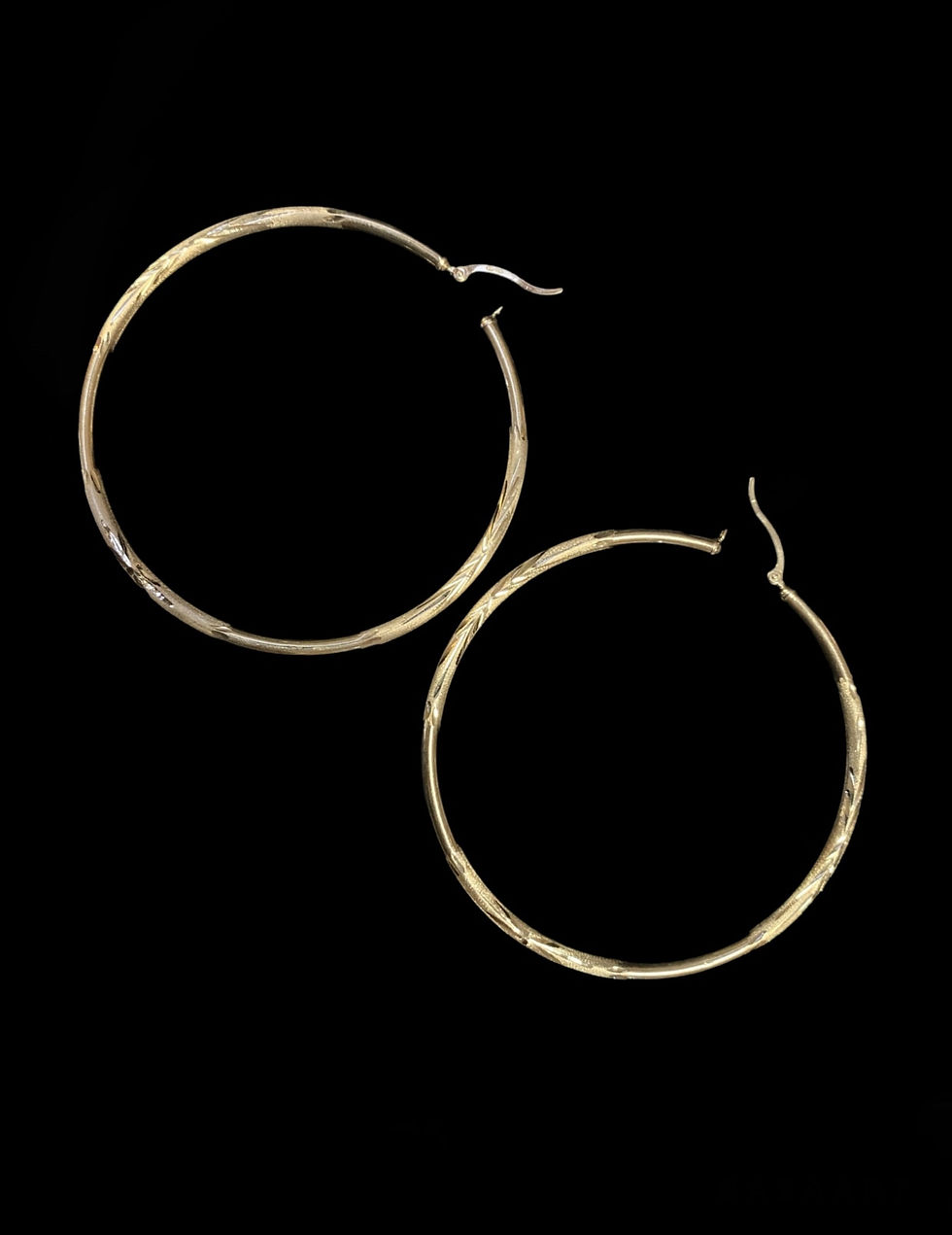 Thumbnail: Extra large Hoop Earring Gold 10k