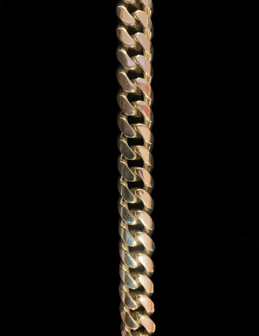 Thumbnail: 13 mm Miami Cuban Bracelet Gold 10k