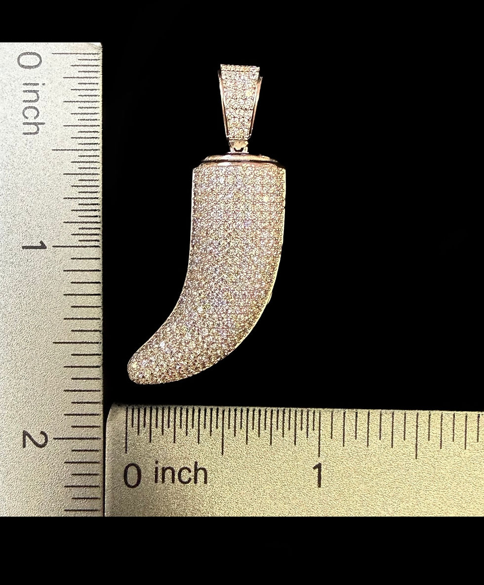 Miniatura: Tiger Tooth or Horn Pendant Silver