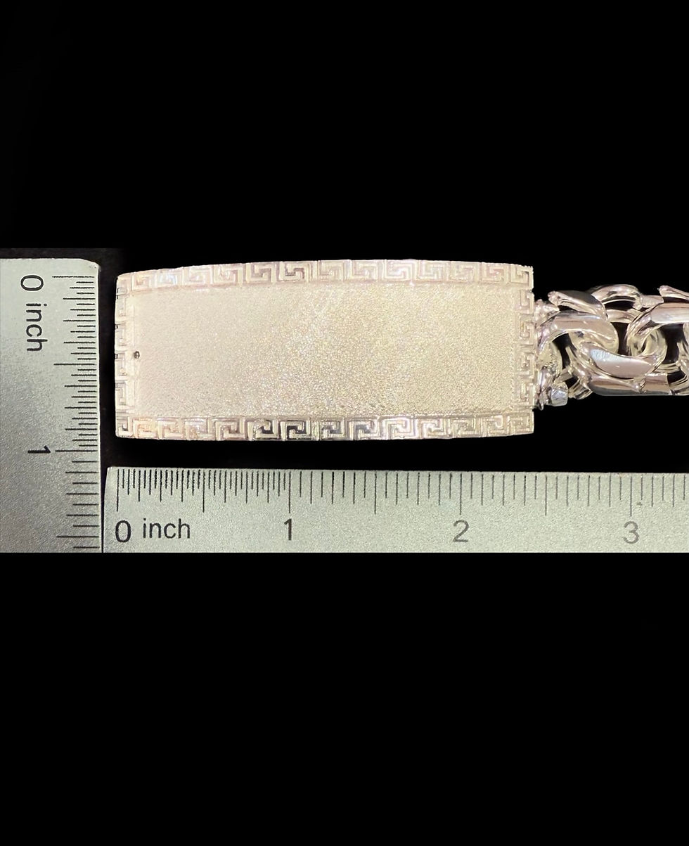 Miniatura: 17 mm Chino Versace Style ID Bracelet Silver