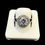 Thumbnail: White Stone Engagement Ring Silver