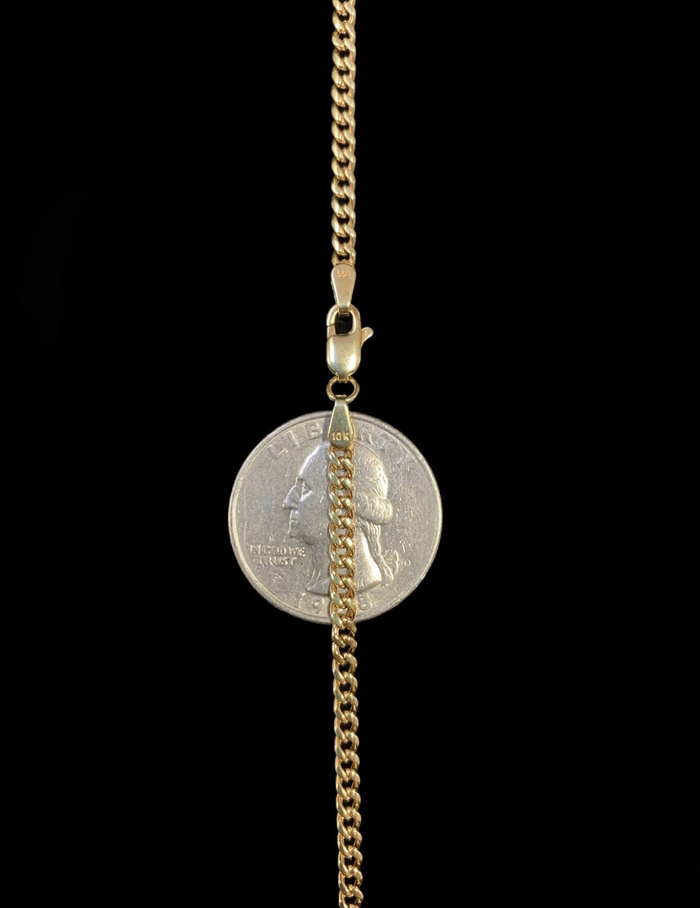 Thumbnail: 3 mm Miami Cuban Chain Gold 10k