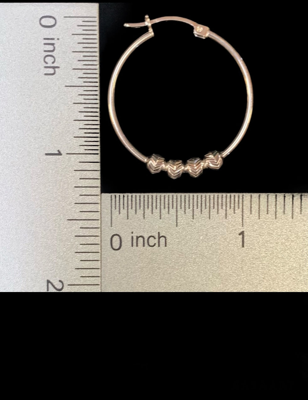Thumbnail: Medium Hoop Earrings Silver