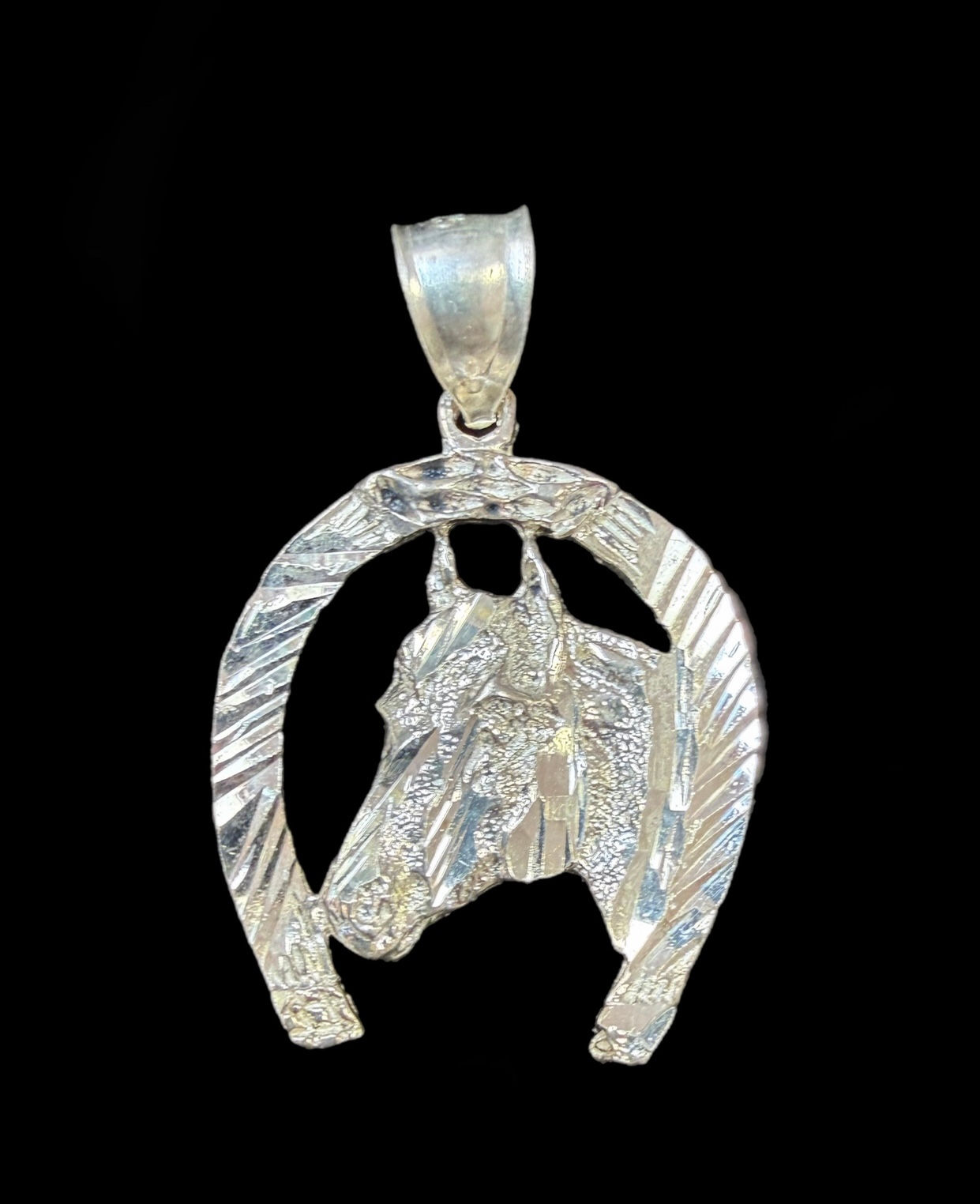 Horse Shoe Pendant Silver