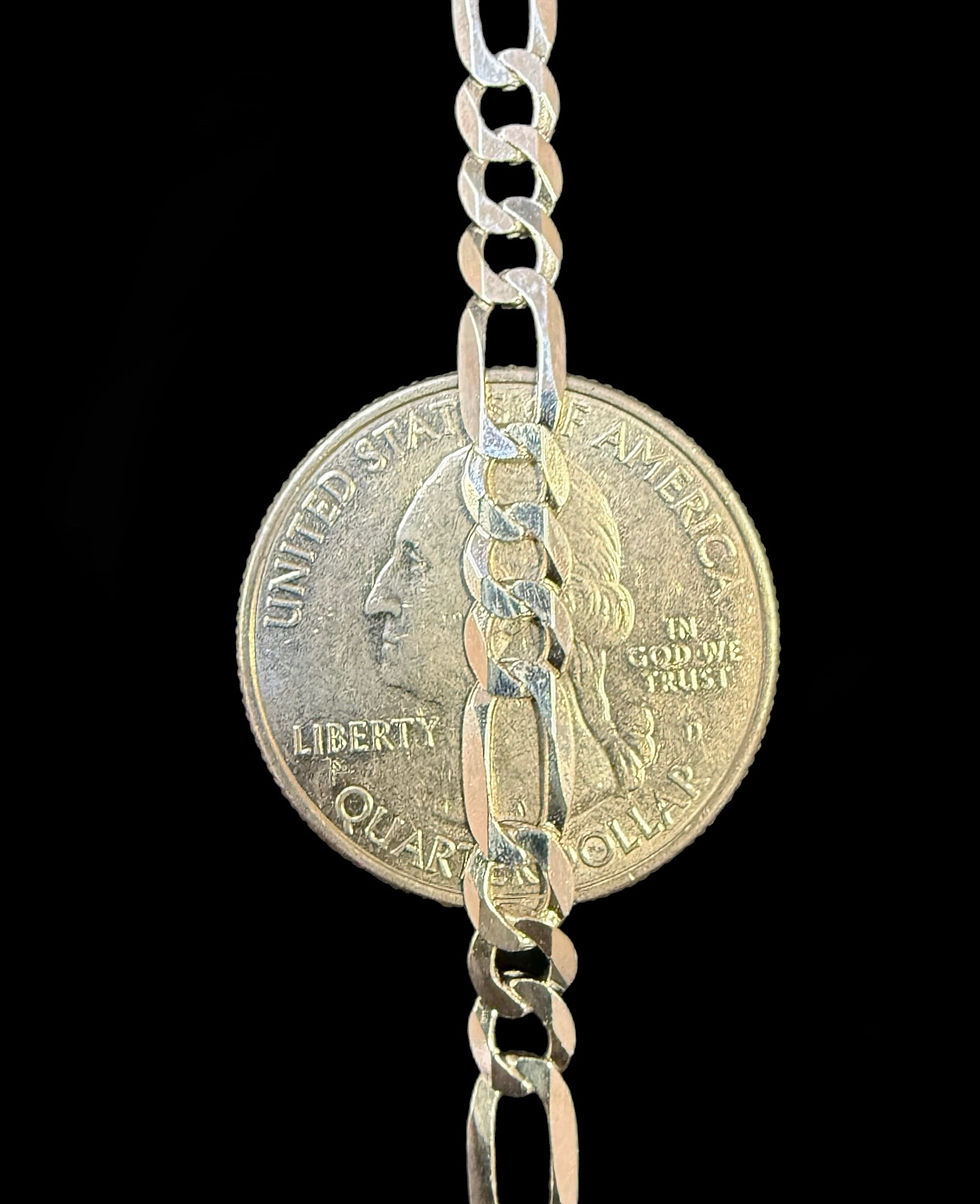 Thumbnail: 5 mm Figaro Chain Silver