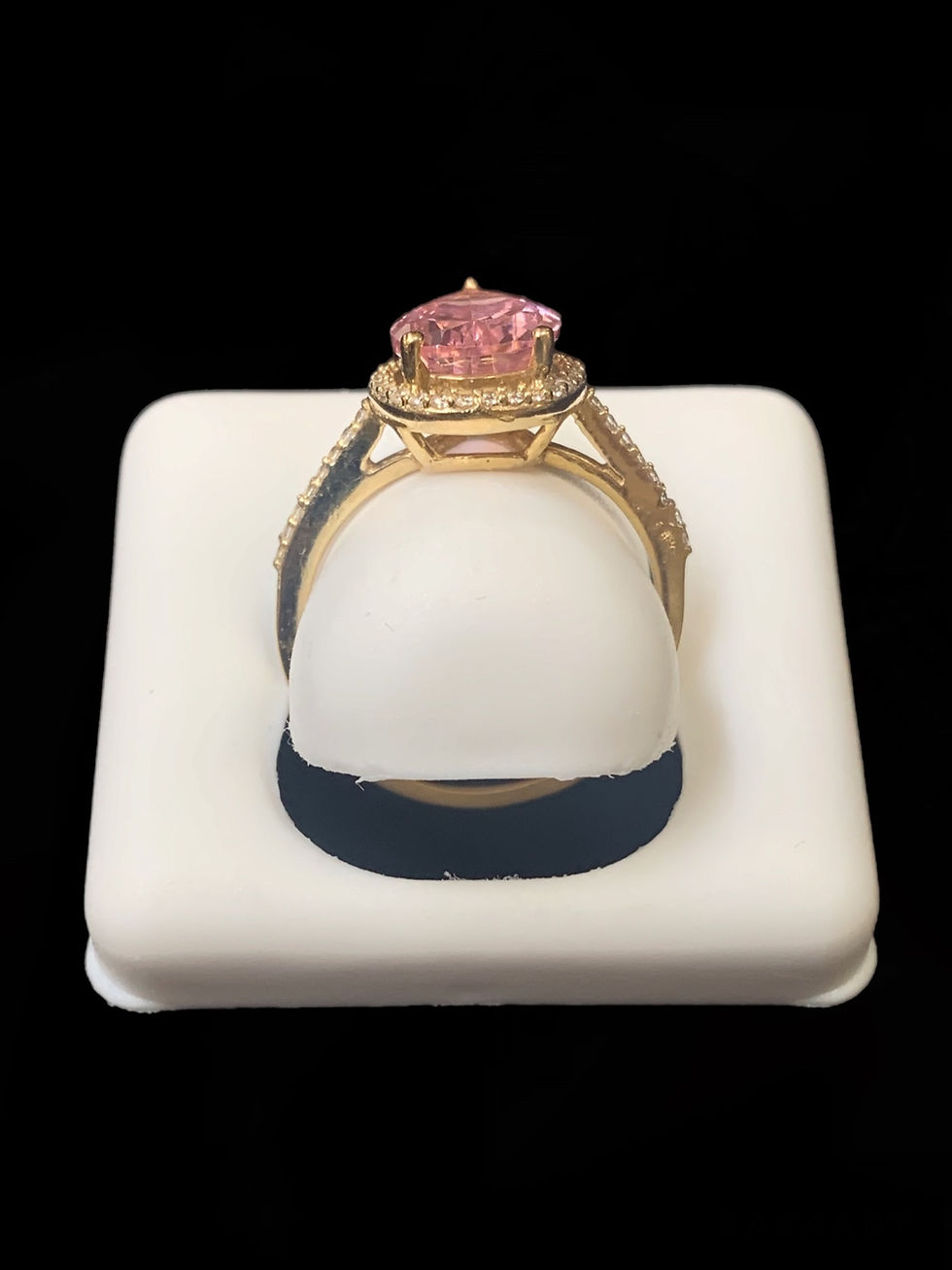 Thumbnail: Pink Teardrop Stone Engagement Ring Gold 10k