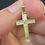 Thumbnail: Jesus on Cross Pendant Gold 10k