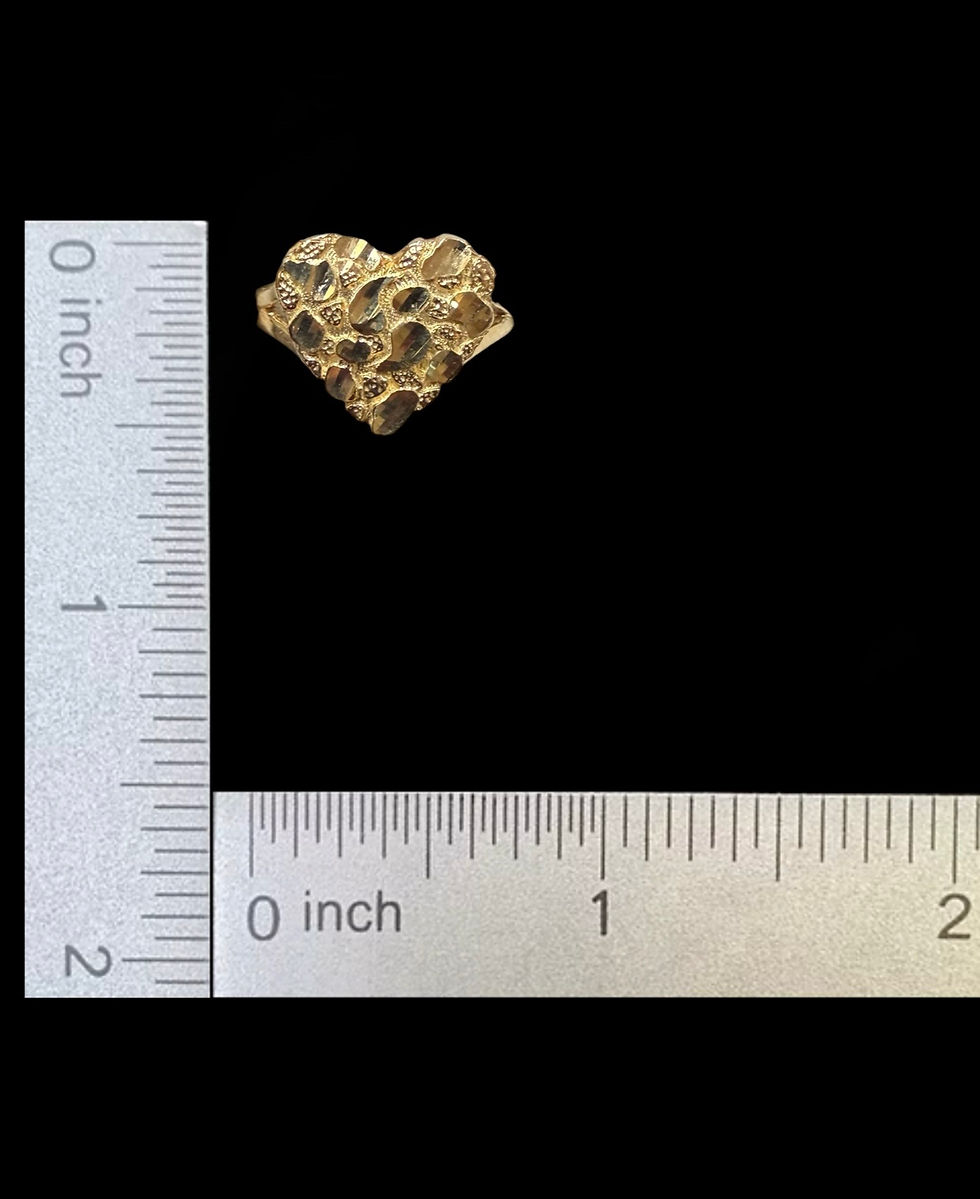 Miniatura: Heart Nugget Ring Gold 10k