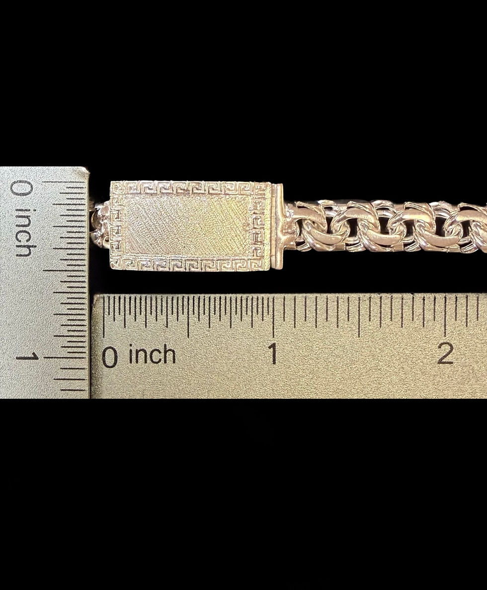 Thumbnail: 8 mm Versace Style Chino link Chain Silver