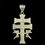 Thumbnail: Crucifix Jesus on Cross Caravaca Pendant Silver
