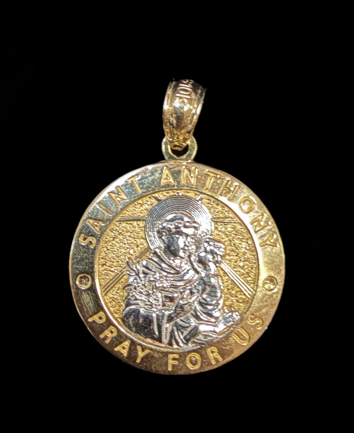 Saint Anthony Pendant Gold 10k