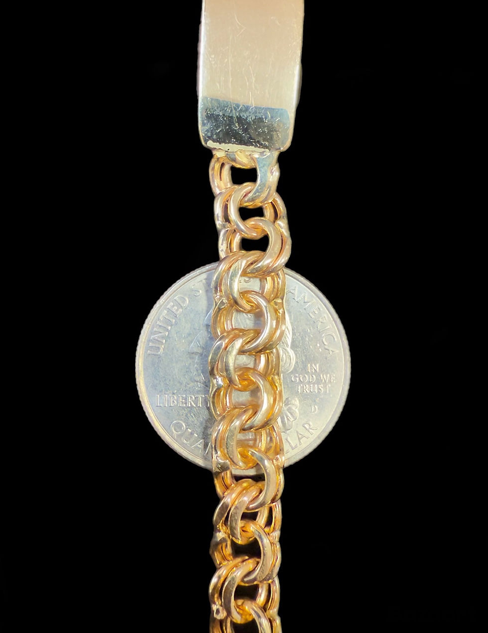 Thumbnail: 8 mm Chino link Chain Gold 10k