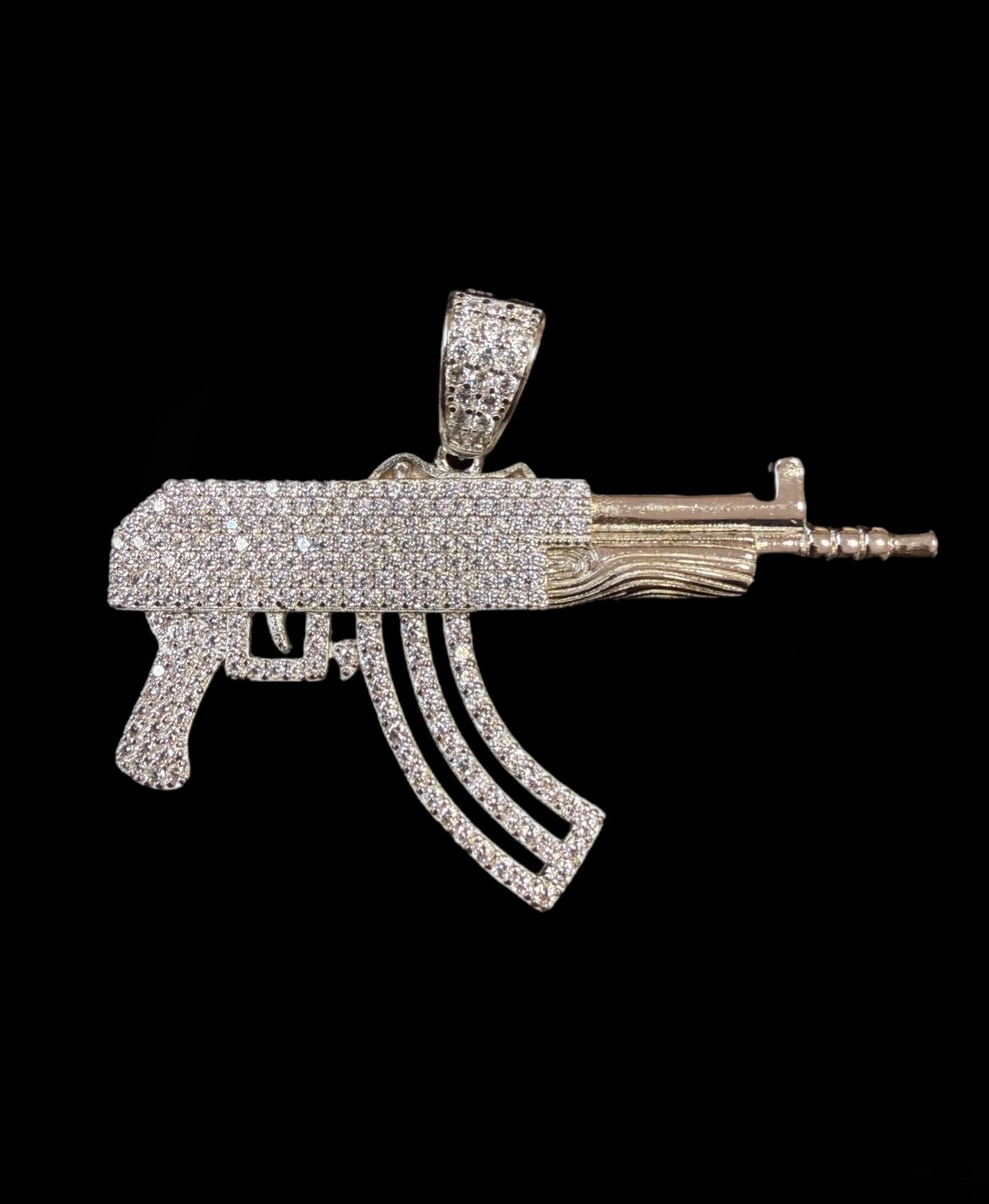 Draco Gun Pendant Silver