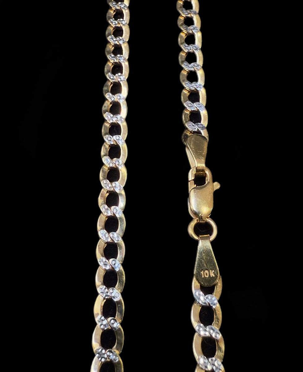 Thumbnail: 3.5 mm Cuban Diamond Cut Chain Gold 10k