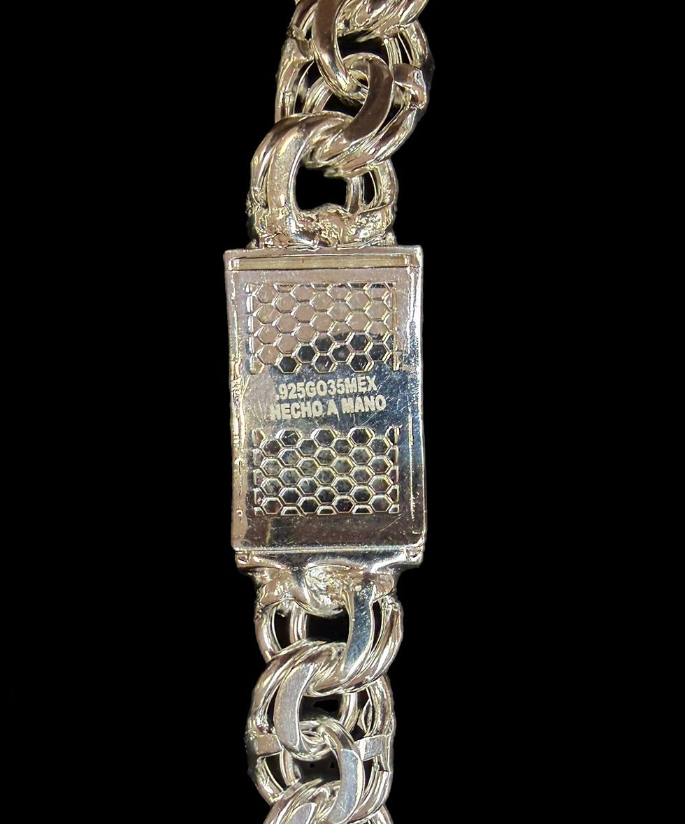 Thumbnail: 16.5 mm Versace Style Chino link Chain Silver