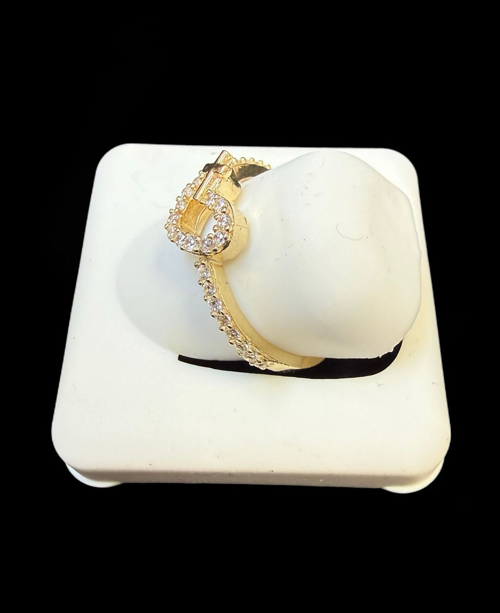 Thumbnail: Heart Cross Ring Gold 10k
