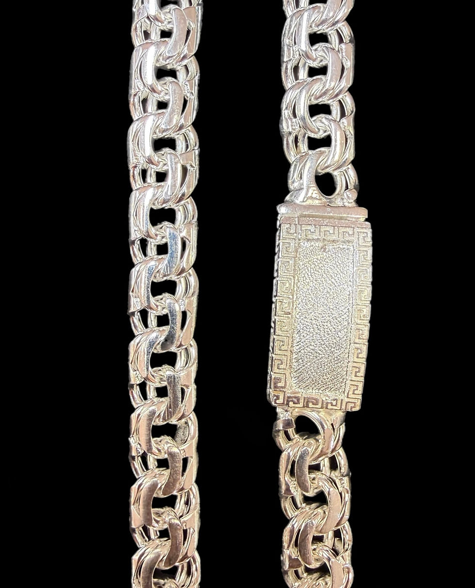Miniatura: 9 mm Versace Style Chino link Chain Silver