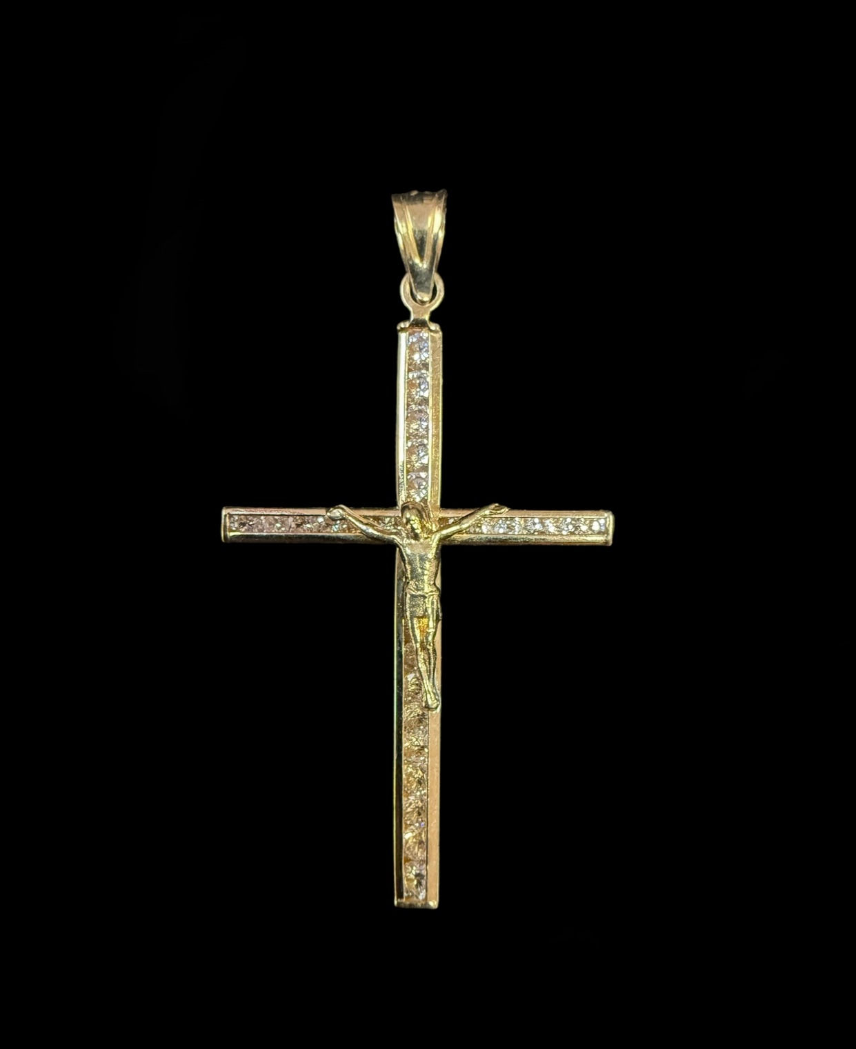 Jesus on Cross Pendant Gold 10k