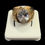 Miniatura: White Circle Stone with Virgin Mary Ring Gold 10k