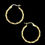 Miniatura: Medium Twisted Hoop Earring Gold 10k