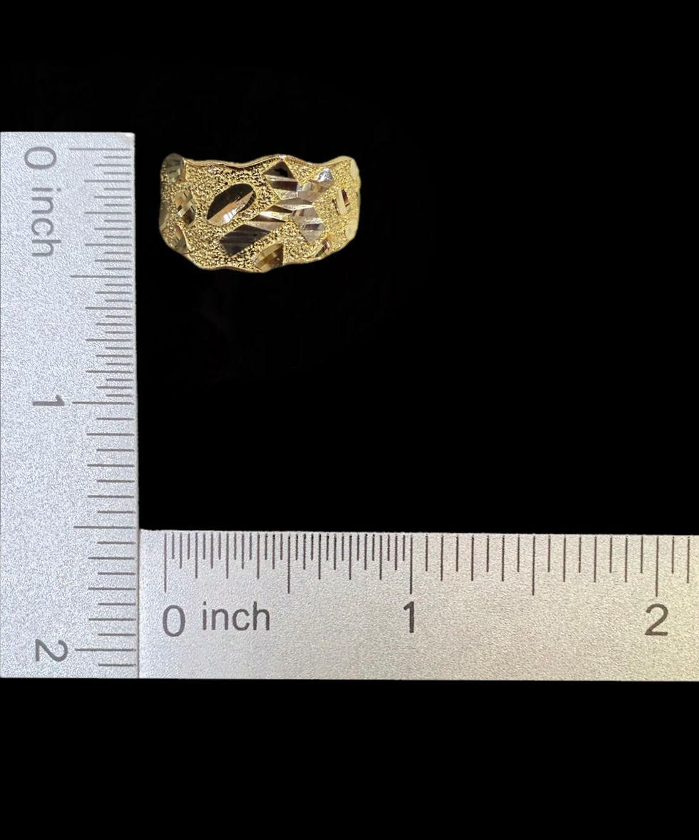 Miniatura: Cross Nugget Ring Gold 10k
