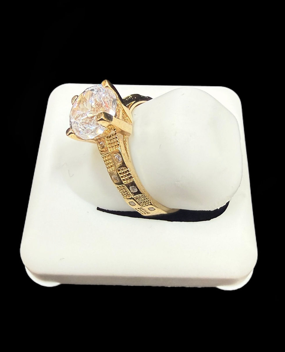 Miniatura: Round Single Stone Ring Gold 10k 
