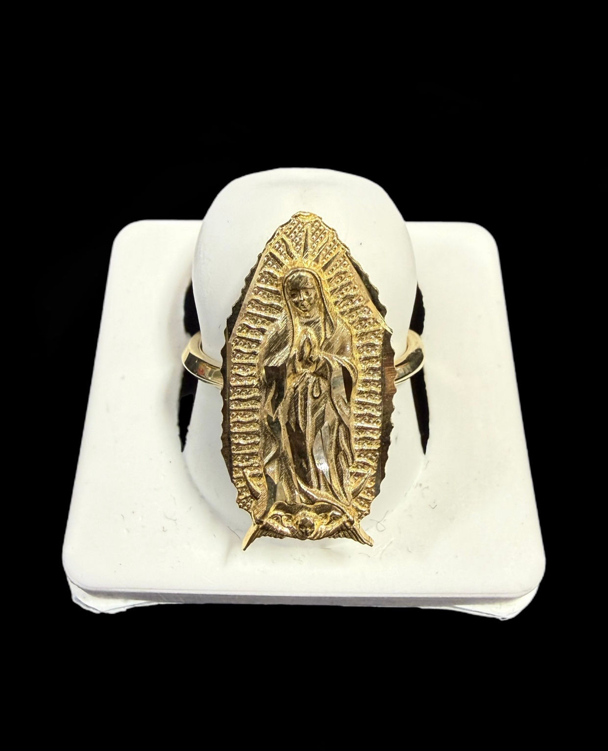 Virgin Mary lady Guadeloupe Ring Gold 10k