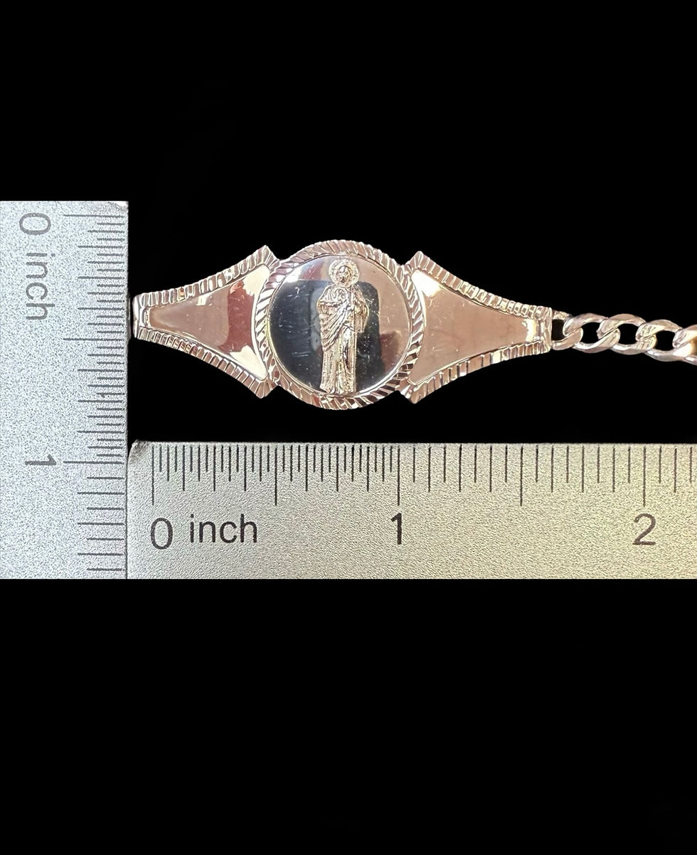 Miniatura: 4.5 mm Saint Jude Cuban Bracelet Silver