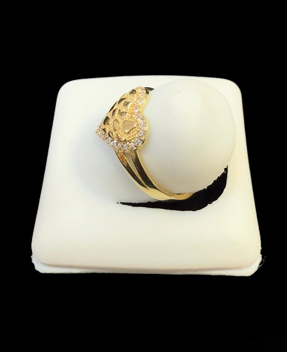 Miniatura: Heart Nugget Ring Gold 10k