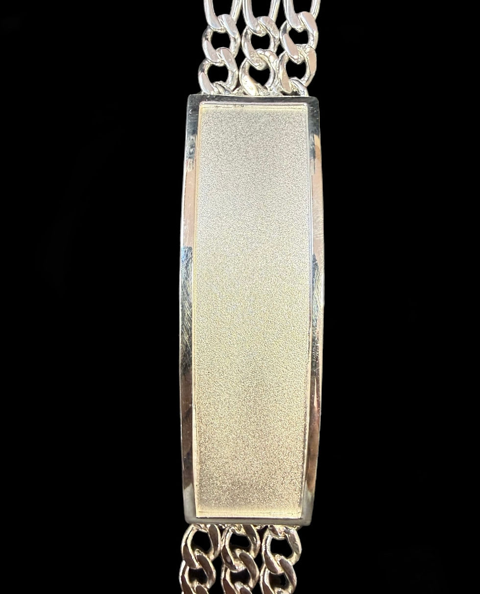 Miniatura: 4.5 mm 3 Figaro Link ID Bracelet Silver