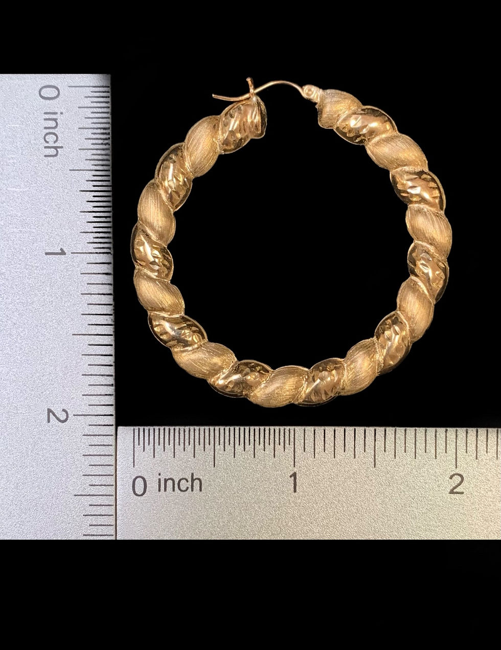 Miniatura: Large Hoop Earring Gold 10k