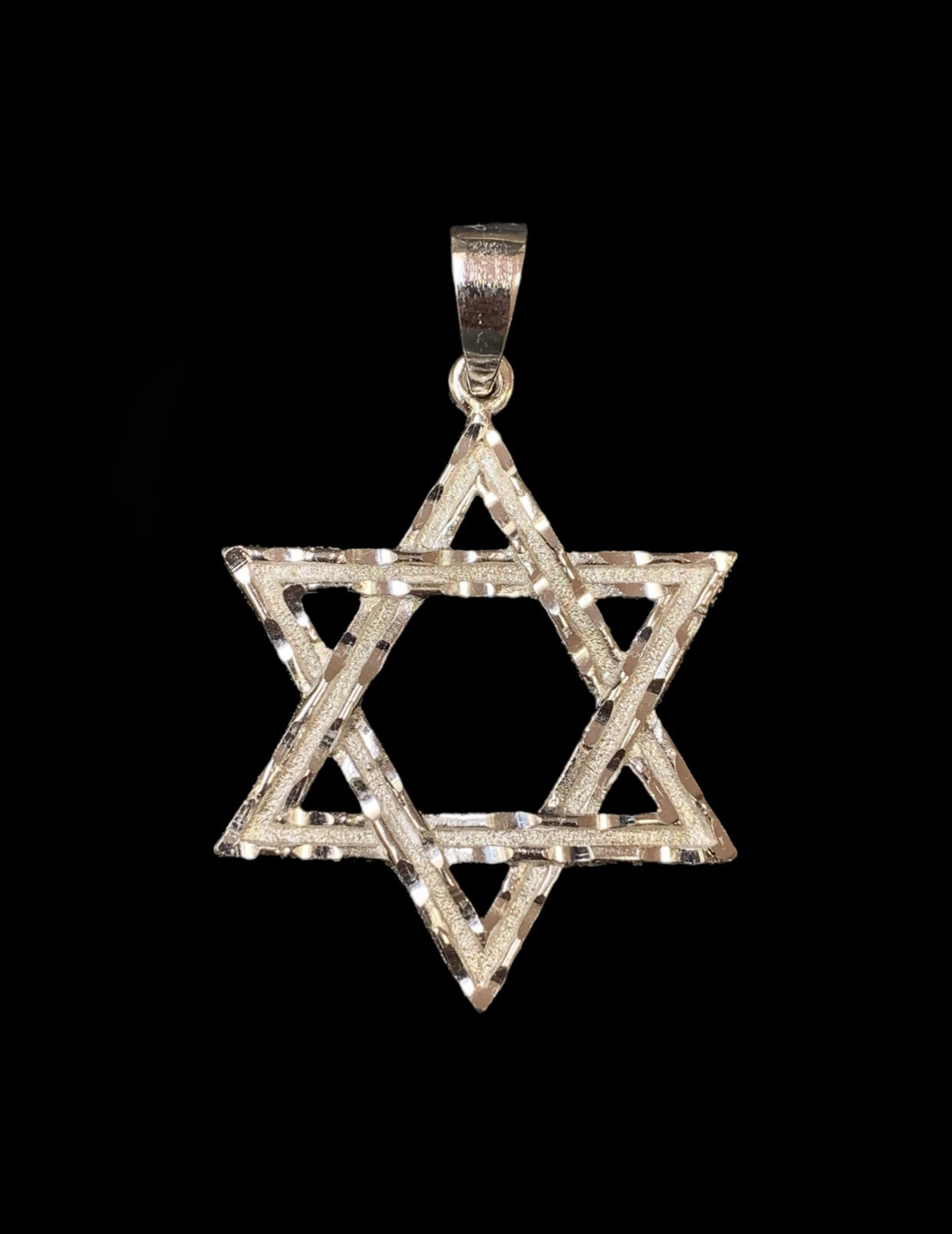 Jewish Star of David Pendant Silver