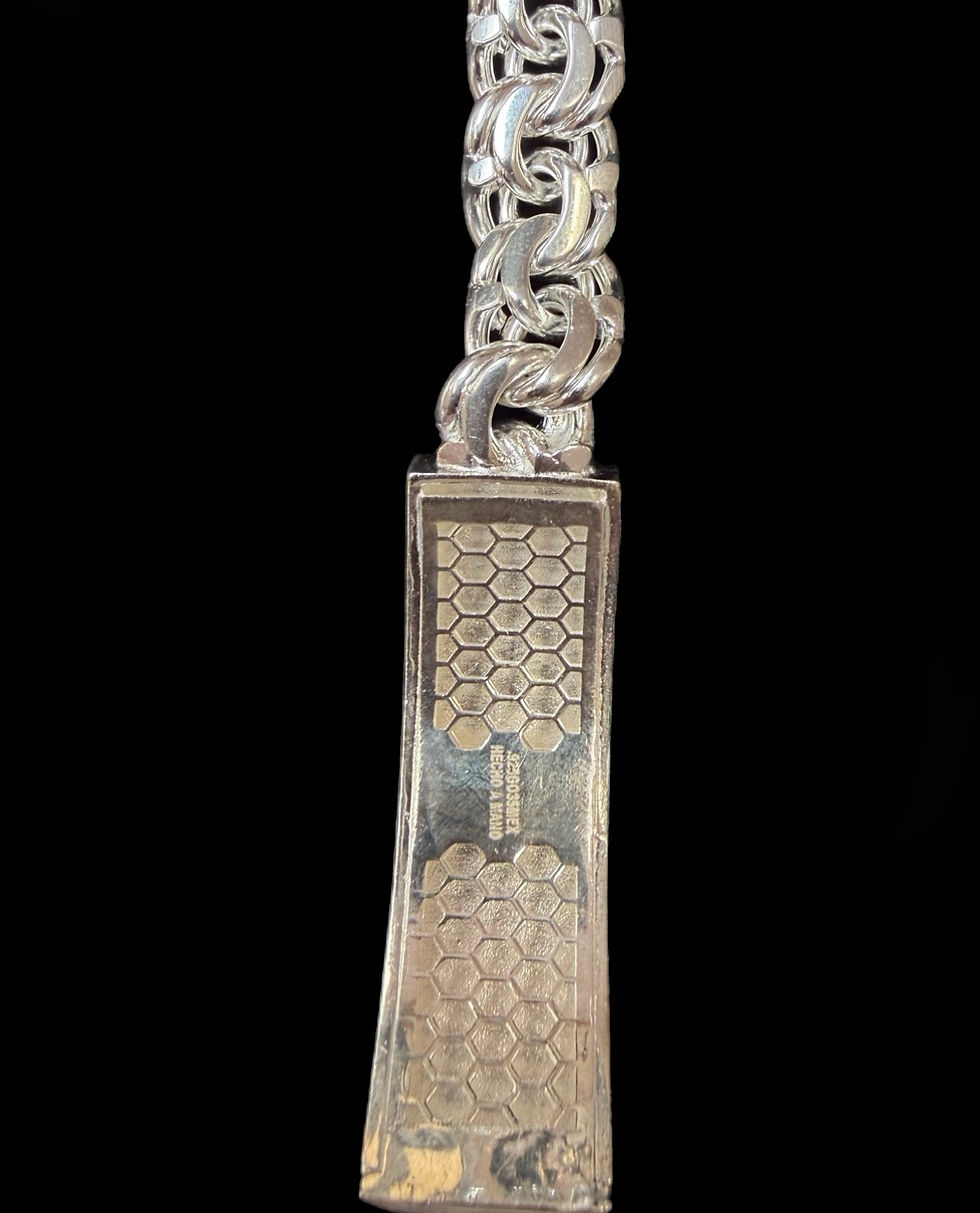 Miniatura: 14 mm Chino Versace Style ID Bracelet Silver
