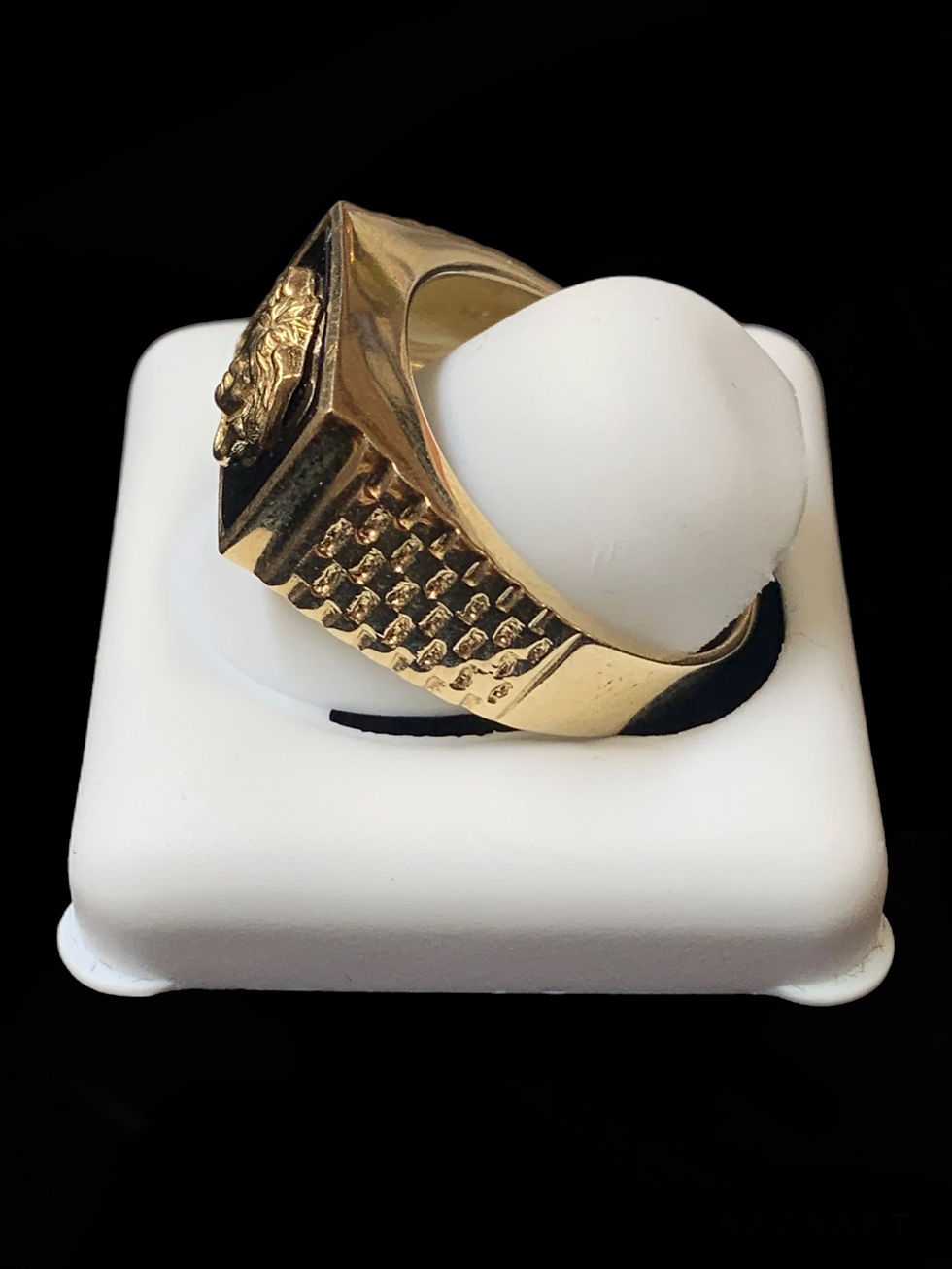 Thumbnail: Medusa Head Ring Gold 10k