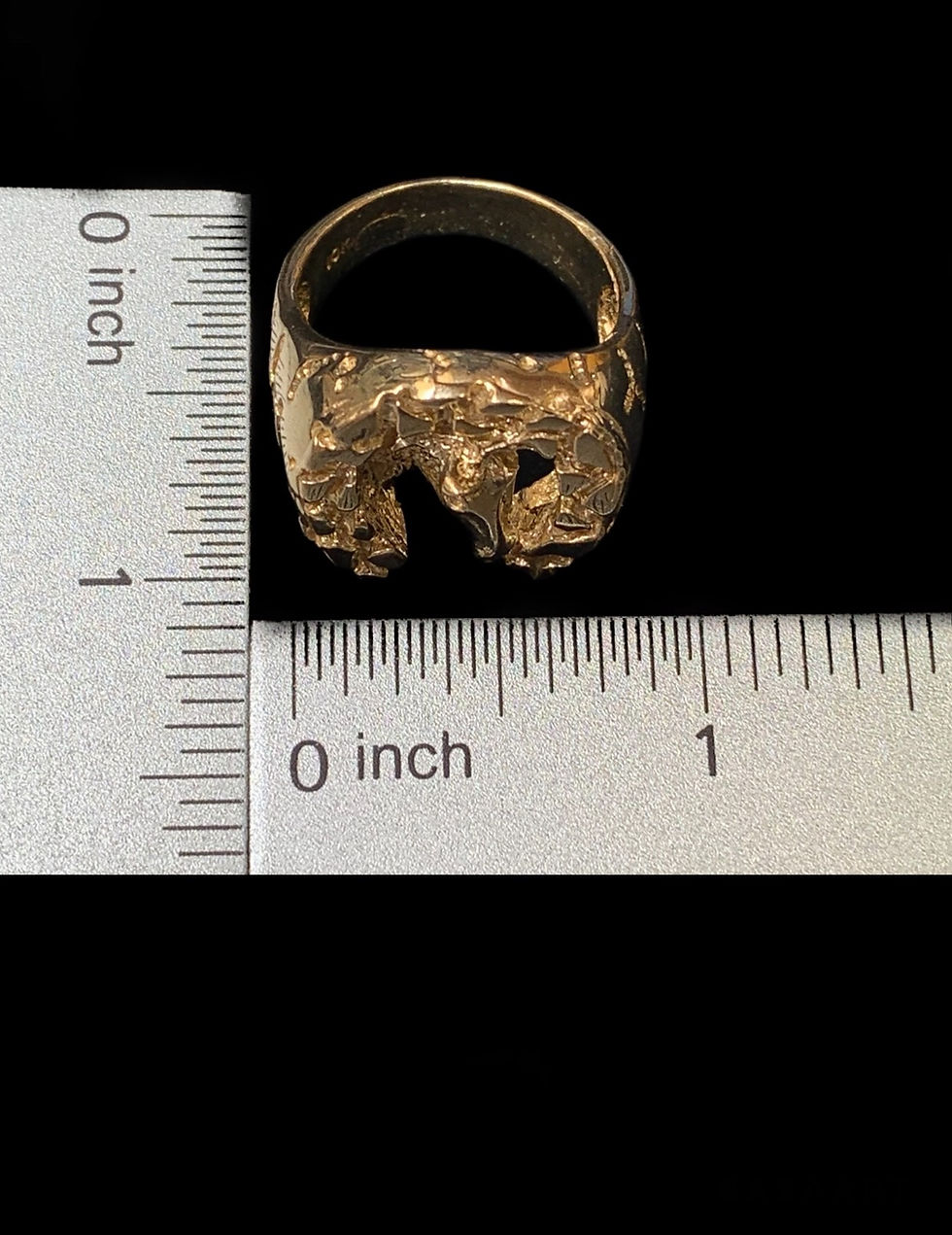 Miniatura: Horse Shoe Nugget Style Ring Gold 10k