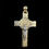 Thumbnail: Jesus on Cross Pendant Gold 10k