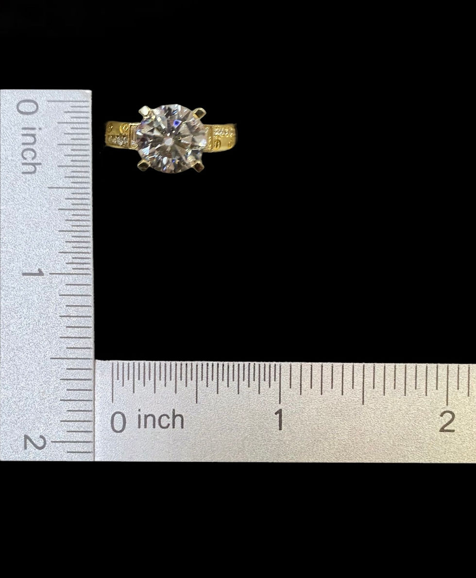 Miniatura: Engagement ring 1 Single with multi Stone Ring Gold 10k